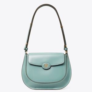 Tory Burch Mint Green Leather Shoulder Bag with Gold Hardware *2025 bag!*